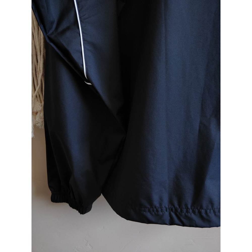 3/$20 Adidas Black White Athletic Windbreaker Jacket L - Picture 5 of 8